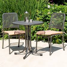 Prats Outdoor Metal Bistro Table With 2