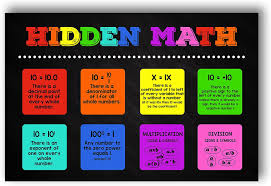 hidden math poster math clroom