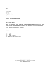 Letter To Customer Invoice Attached Template Word Pdf By
