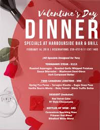 Valentine's day is a night of passion — special valentine's prix fixe dinner menu. Valentines Day 2019 At Harbourside Bar Grill