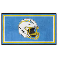 los angeles chargers 3x5 rug fanmats