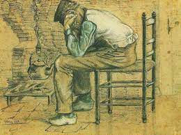 Vincent Van Gogh Peasant Sitting By