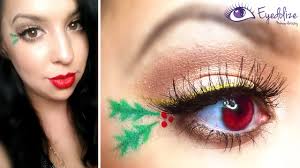 mistletoe christmas eyeshadow tutorial