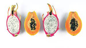 why papaya and dragon fruit are