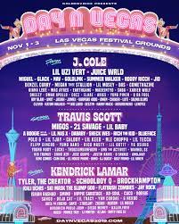 1, 2019, at the las vegas festival grounds, in las vegas. Kendrick Lamar J Cole Travis Scott Headline Day N Vegas Music Festival 2019 Music Industry Weekly
