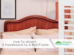 A Headboard To A Wooden Platform Bed Frame