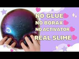 how to make a no glue no borax slime