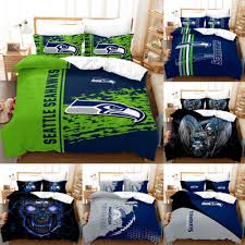 Seattle Seahawks 3pcs Comforter Cover