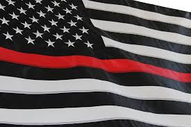 the black and white american flag is