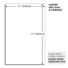 ledger paper dimensions