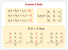Cramer S Rule Solutions Examples
