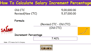 salary increment percene calculation