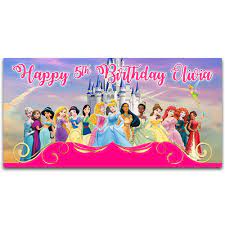 princess birthday banner