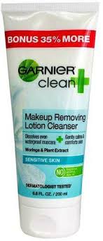 garnier clean makeup removing lotion