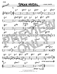 Speak No Evil By Wayne Shorter Real Book Melody Chords Bb Instruments Digital Sheet Music