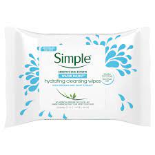 simple water boost cleansing wipes hydrating 25 wipes
