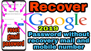 how to recover google account without