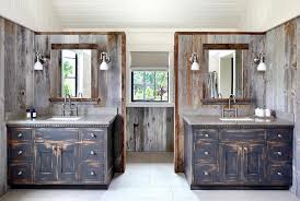 Rustic Country Bathroom With Black