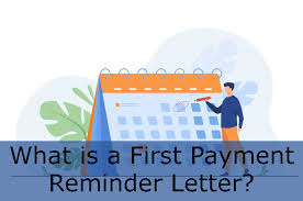 first payment reminder letter zegal