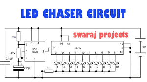 how to make led chaser circuit