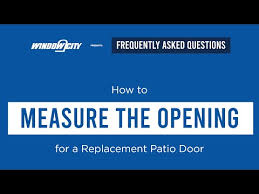 Opening For A Replacement Patio Door