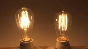 Energy Saving With Led Filament Bulbs Comparison With Edison Incandescent