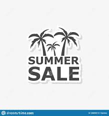 Summer Sale Sign Summer Sale Sticker Simple Vector Icon