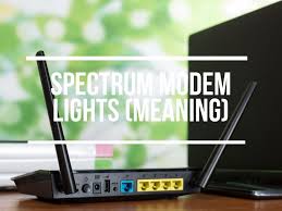 spectrum modem lights meaning easy