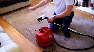 carpet rug steam cleaning demonstration