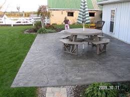 Stamped Concrete Patio By Swiss Village