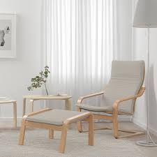Ikea stocksund armchair (chair) cover slipcover nolhaga dark gray new! Poang Knisa Light Beige Armchair Oak Veneer Ikea