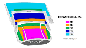 robinson performance hall seating chart