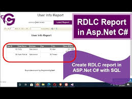 create rdlc report in asp net c
