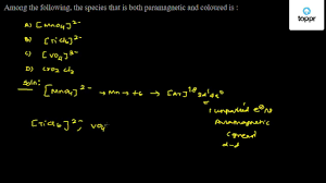 Among the following, the species that is both paramagnetic and coloured is :