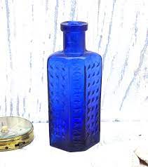 Antique Rare Hobnail Cobalt Blue Glass