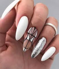 I've been seeing suuuuper long nails everywhere recently—instagram, the red carpet, on celebs like billie eilish, rosalia, and khloe kardashian.you get the idea. Best White Nail Designs For Long Nails In 2019 Primemod