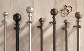 types of curtain rods the