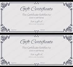 Corporate Gift Certificate Template Create Gift Certificates