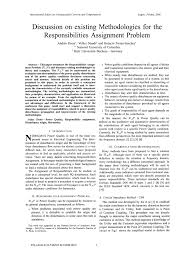 Maybe you would like to learn more about one of these? Pdf Discussion On Existing Methodologies For The Responsibilities Assignment Problem