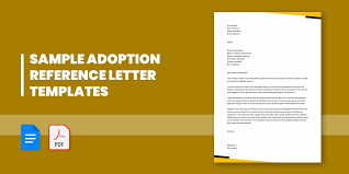 16 adoption reference letter templates