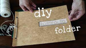 diy portfolio folder simple and easy