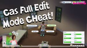 console cas full edit mode cheat ps4