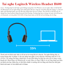 Tai nghe Chụp tai không dây Logitech Wireless Headset H600 cao cấp