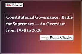 consutional governance battle for