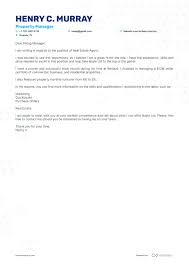 real estate agent cover letter exle