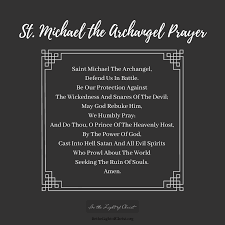 st michael prayer light of prayer