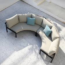 Outdoor Sofa Set In Semi Circular Shape