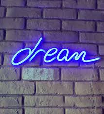 3 Watts Led Neon Blue Wall Sign For
