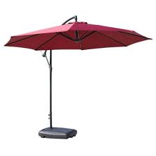 outsunny 132 lbs large patio umbrella
