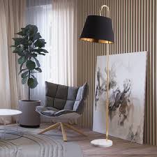 Nordic Loft Led Floor Lamp Black Cloth Lampshade Standing Lamp Living Room Floor Lamp Bedroom Decoration Stand Light Fixtures Floor Lamps Aliexpress